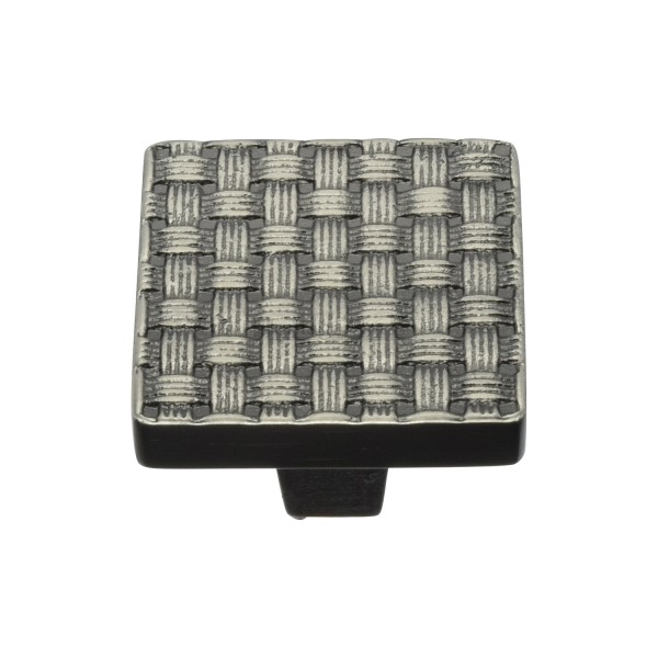 WEAVE CUPBOARD DOOR KNOB SQUARE